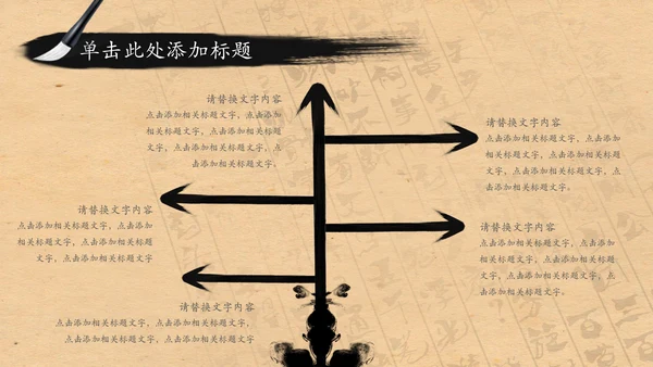 中国风水墨茶文化PPT模板