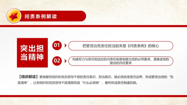 中国共产党问责条例从严治党PPT模板