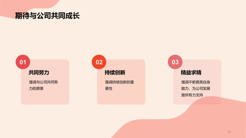 红色卡通插画人力资源竞聘述职PPT模板