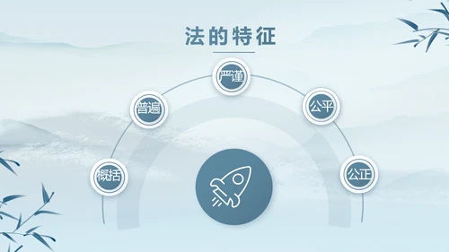 蓝色中国风法治法律讲座PPT动态模板