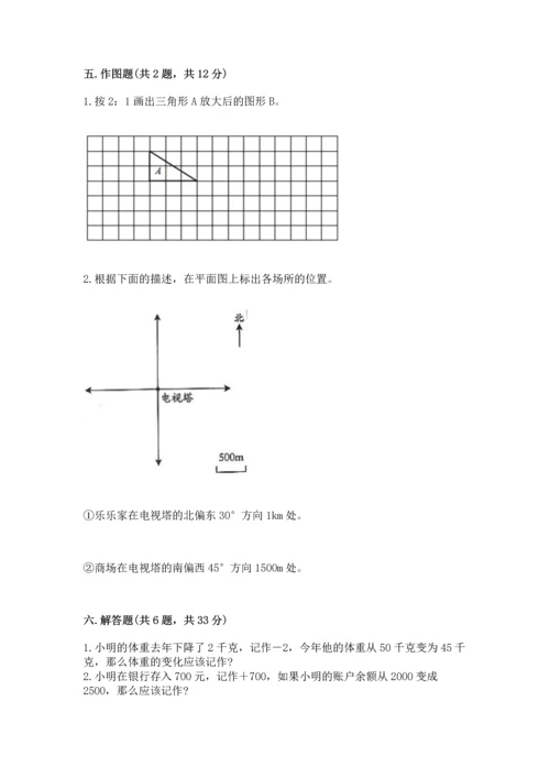 人教版六年级下册数学期末测试卷附答案（综合题）.docx