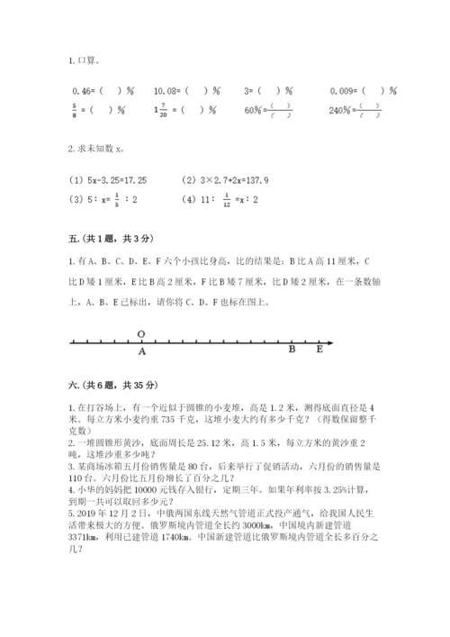 苏教版小升初数学模拟试卷推荐.docx