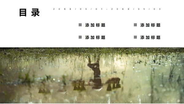绿色简约画册风五一劳动节活动PPT模板