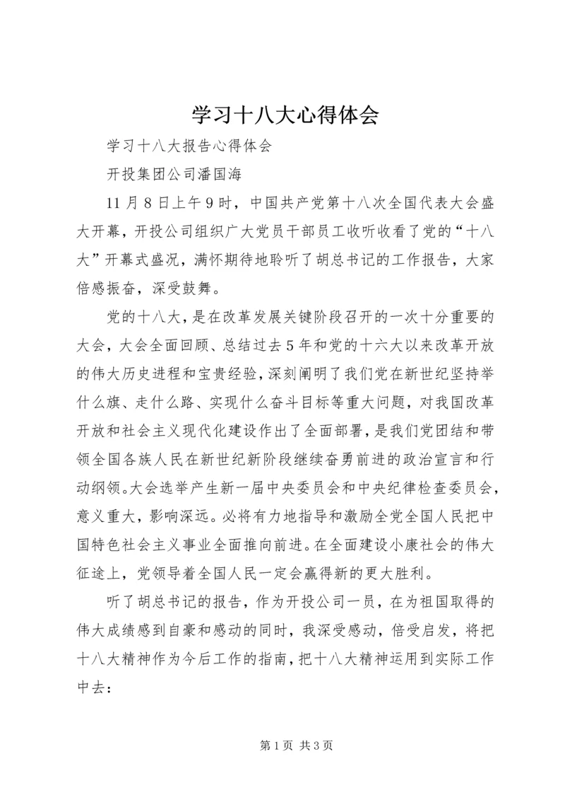 学习十八大心得体会 (4).docx