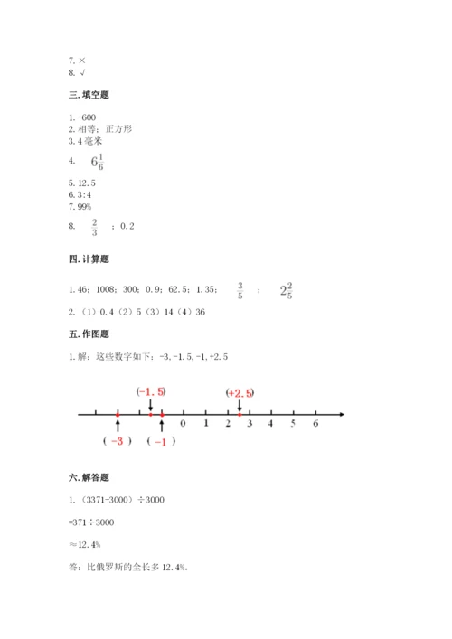 小学六年级下册数学期末卷【培优a卷】.docx