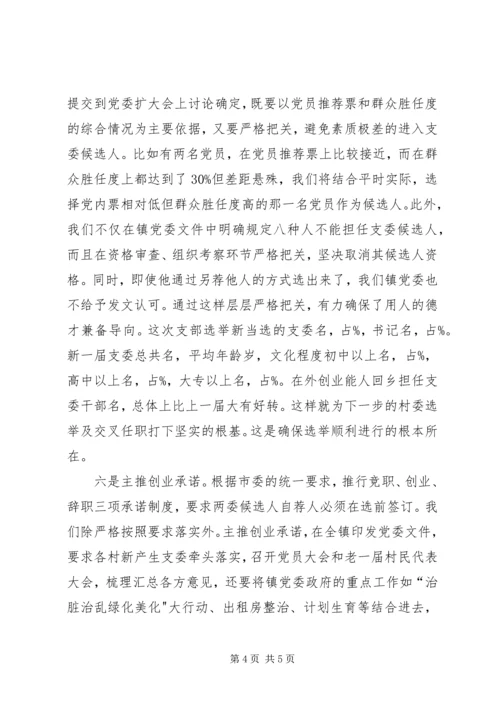 乡镇支部换届选举工作阶段总结.docx