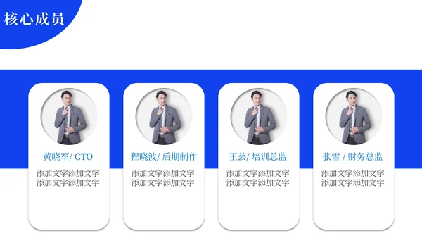 蓝色简约大气公司介绍通用PPT模板