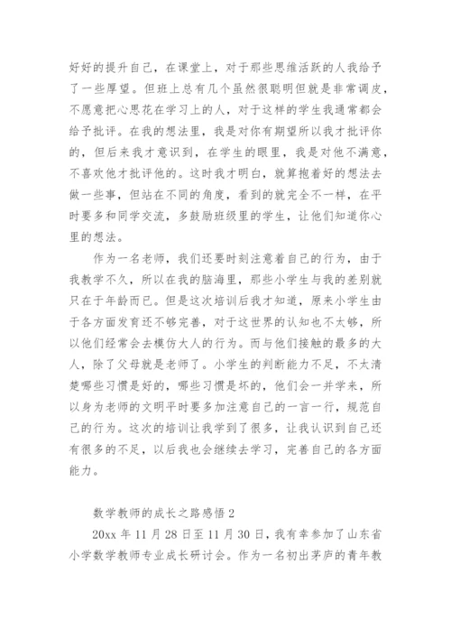 数学教师的成长之路感悟.docx