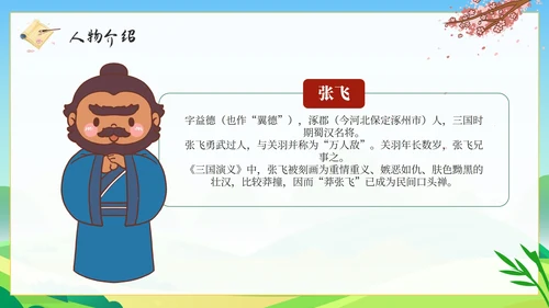 卡通经典名著三国演义导读课件PPT模板