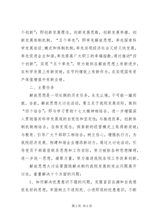 解放思想大讨论活动实施方案 (11).docx