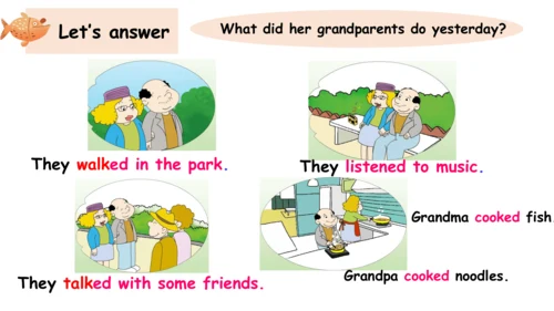 Module 7 Unit 2 Grandma cooked fish 课件(共32张PPT)