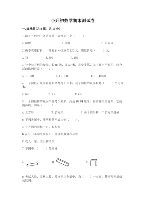 小升初数学期末测试卷（考点精练）.docx