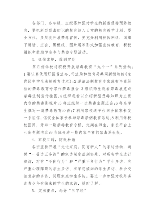 学校禁毒工作方案.docx