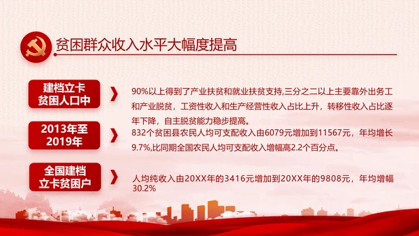 红色党建乡镇基层个人工作总结PPT