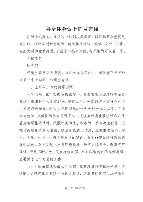 县全体会议上的发言稿.docx