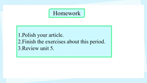 Unit 5 Section B 3a-3c Writing 课件（人教八下Unit5 What w