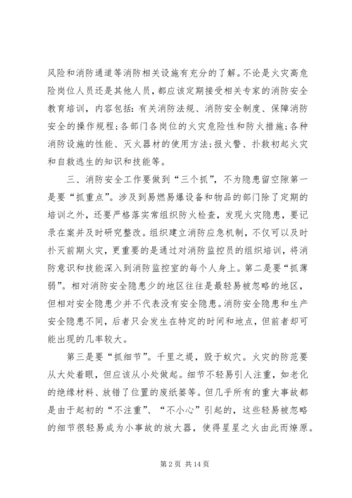 学习消防法心得体会编辑精选.docx