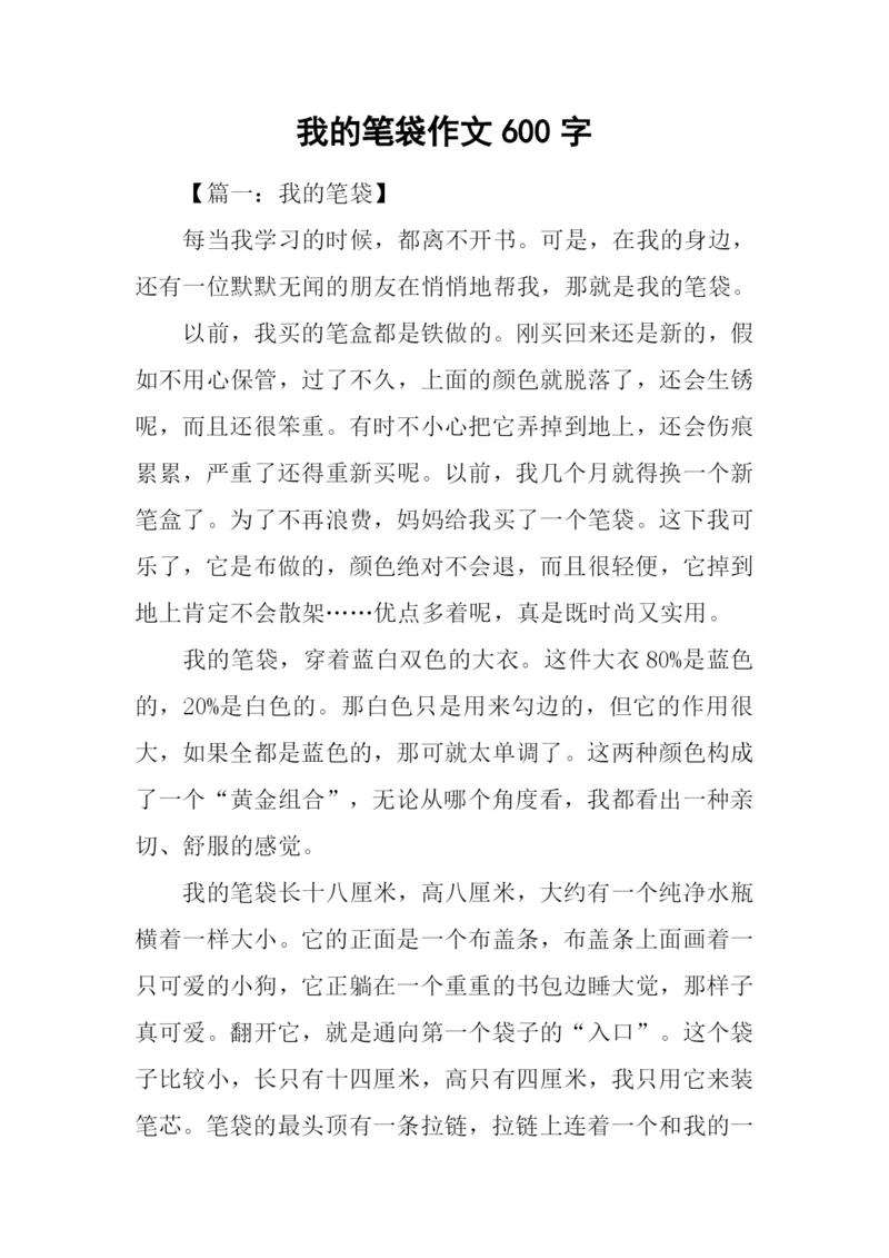 我的笔袋作文600字.docx