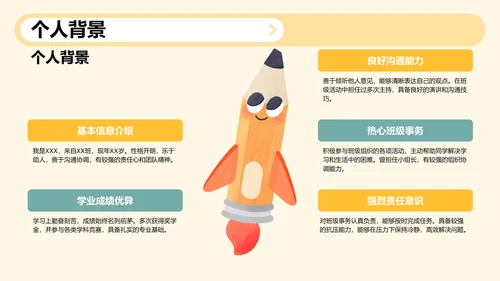 班委竞选自我展示PPT模板