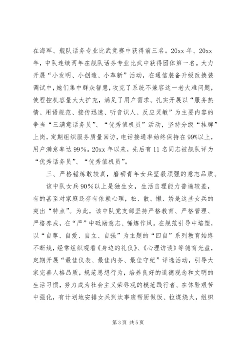 全国三八红旗集体基地通信站中队事迹.docx
