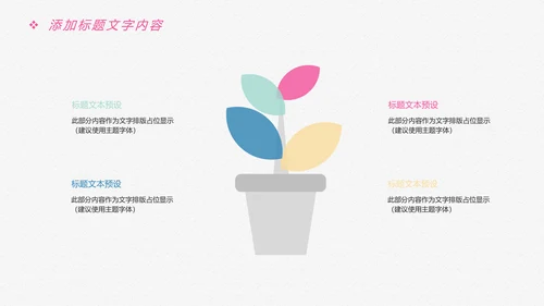 唯美卡通新生婴儿护理母婴宝贝PPT模板