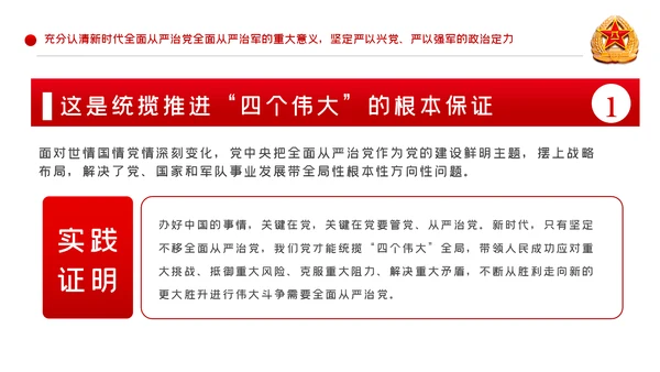 从严治军传承红色基因担当强军重任部队党课PPT