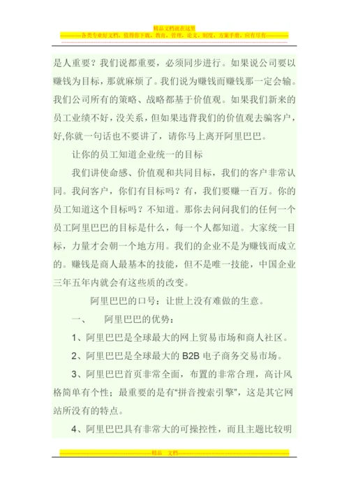 阿里巴巴集团管理模式.docx