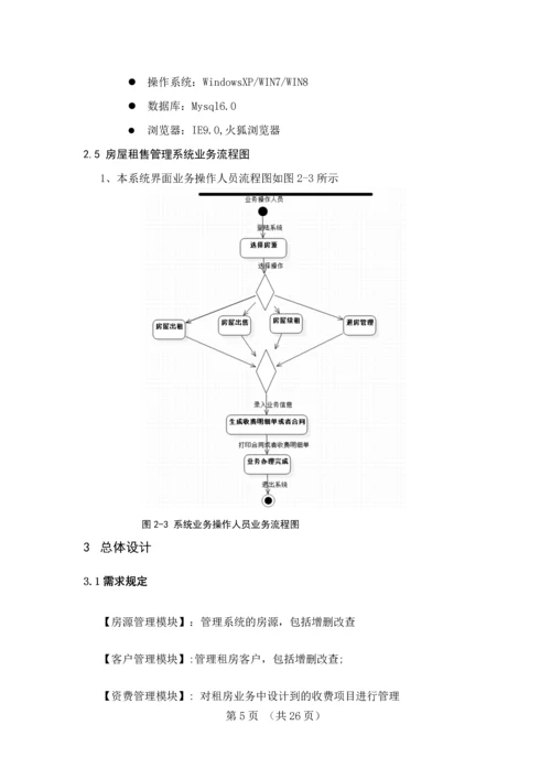 房屋租售管理系统业务实现毕业设计论文.docx