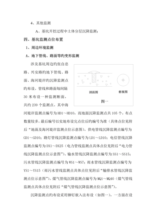 基坑变形监测重点技术专题方案.docx