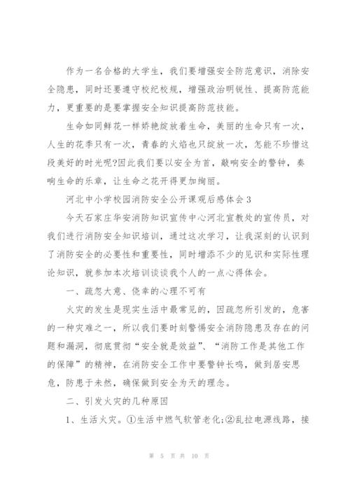 河北中小学校园消防安全公开课观后感体会范文5篇.docx