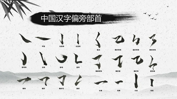中国风书法文墨书卷气息通用PPT模板