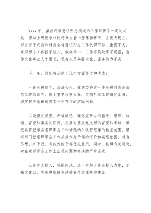 乡镇意识形态工作责任制落实情况.docx