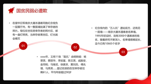 不忘历史南京大屠杀PPT模板