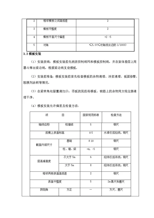 地下室内脚手架技术交底--