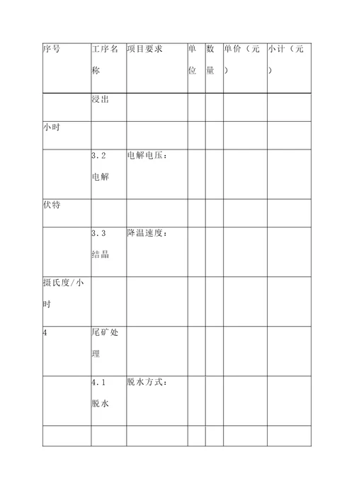 矿山中文报价单