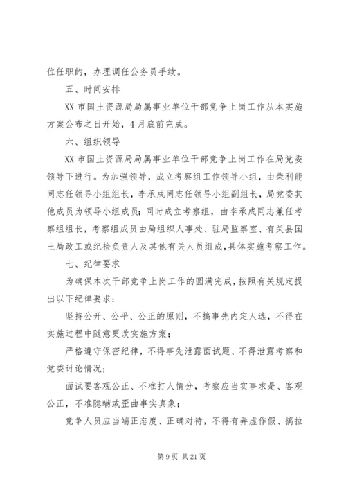 事业单位竞争上岗方案.docx