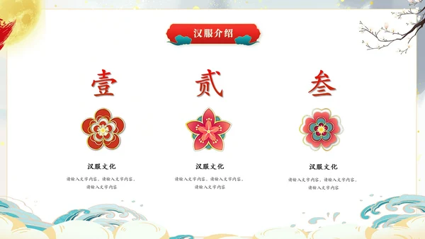 国潮中国风汉服文化介绍ppt模板中国传统文化