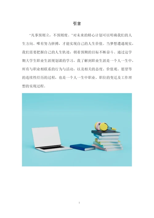 15页4000字财务管理专业职业生涯规划.docx