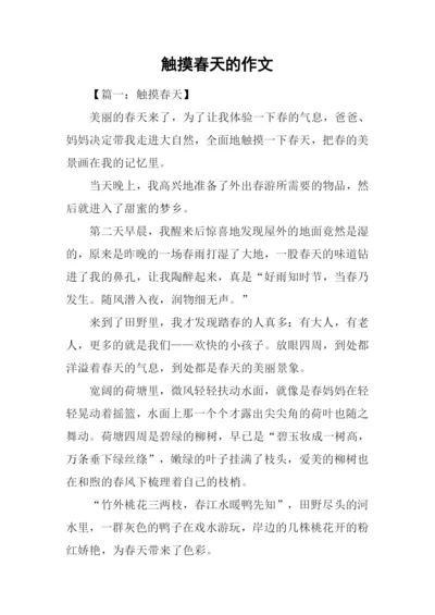 触摸春天的作文-1.docx