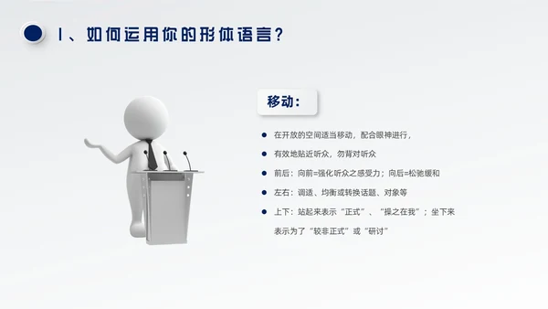 蓝色微粒体风演讲技巧培训