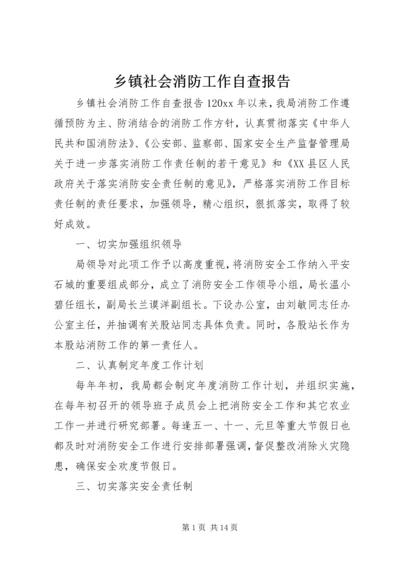 乡镇社会消防工作自查报告.docx