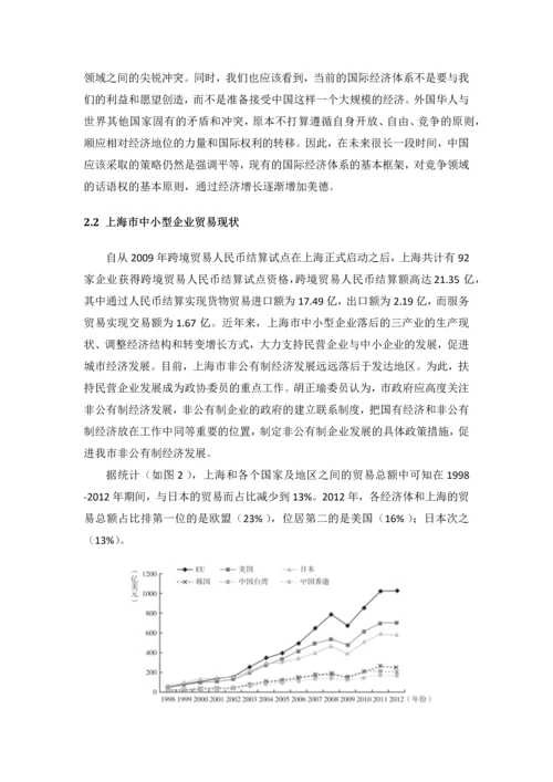 上海中小型企业贸易存在的问题及对策.docx