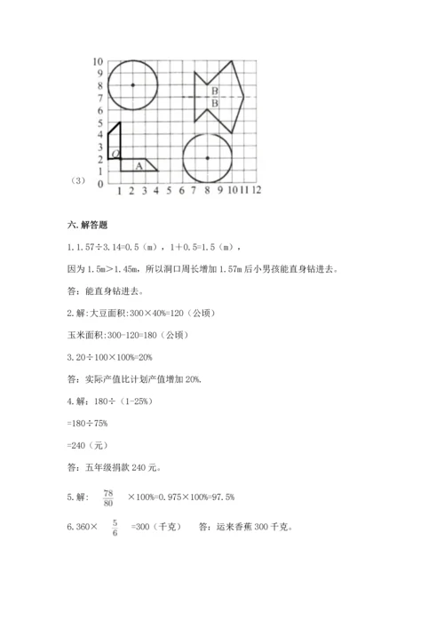 小学六年级上册数学期末测试卷（综合题）word版.docx
