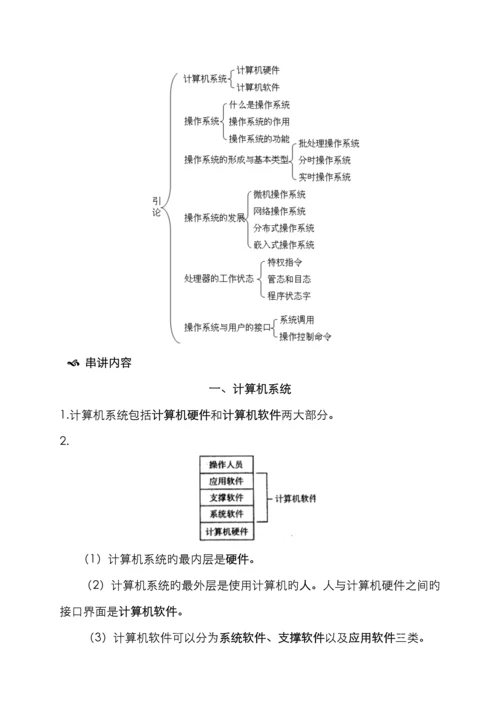 2022年自考操作系统概论串讲笔记.docx