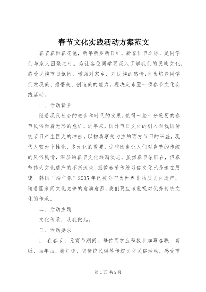 春节文化实践活动方案范文.docx