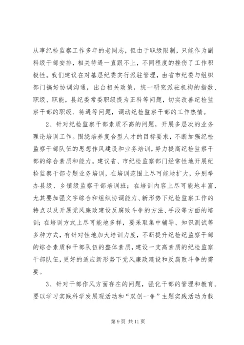 纪监干部队伍建设状况调研报告 (2).docx