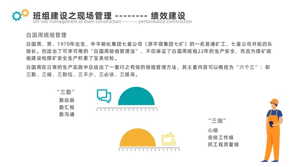 青黄色简约煤矿班组建设ppt模板