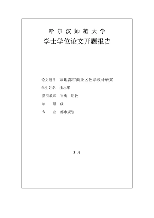 寒地城市商业区色彩设计专题研究.docx