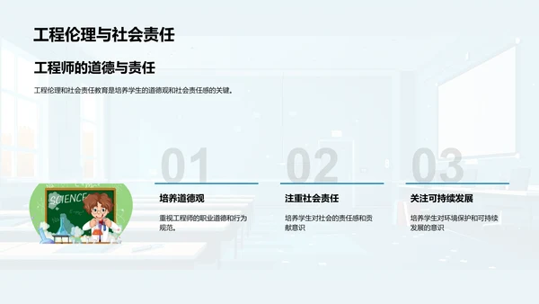 工程教育发展趋势PPT模板