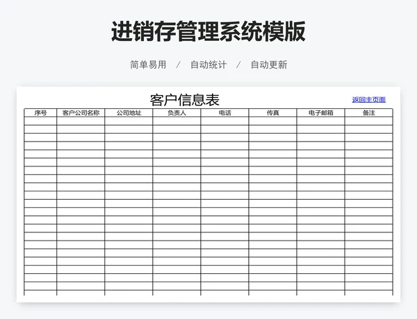 进销存管理系统模版